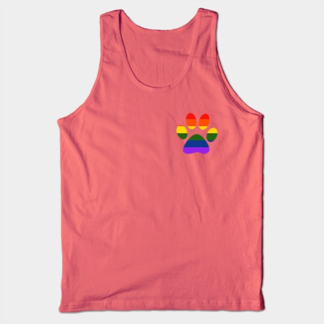 Rainbow Puppy Paw Tank Top by sebb2016